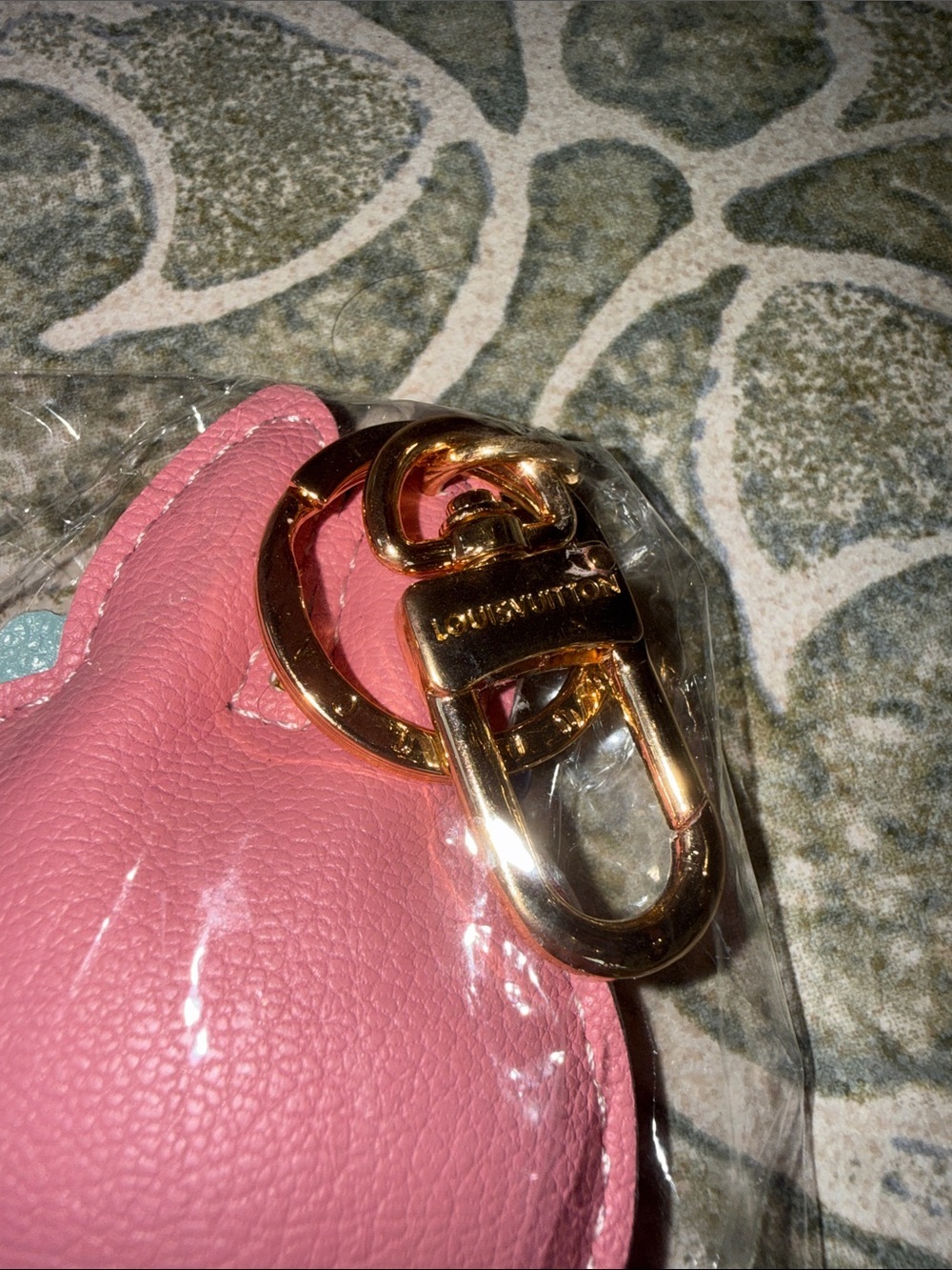 Louis Vuitton Pink Character Keychain with White LV Overalls - Picture 3 of 3